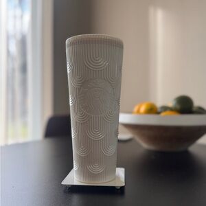 Starbucks Ivory Embossed Tumbler
